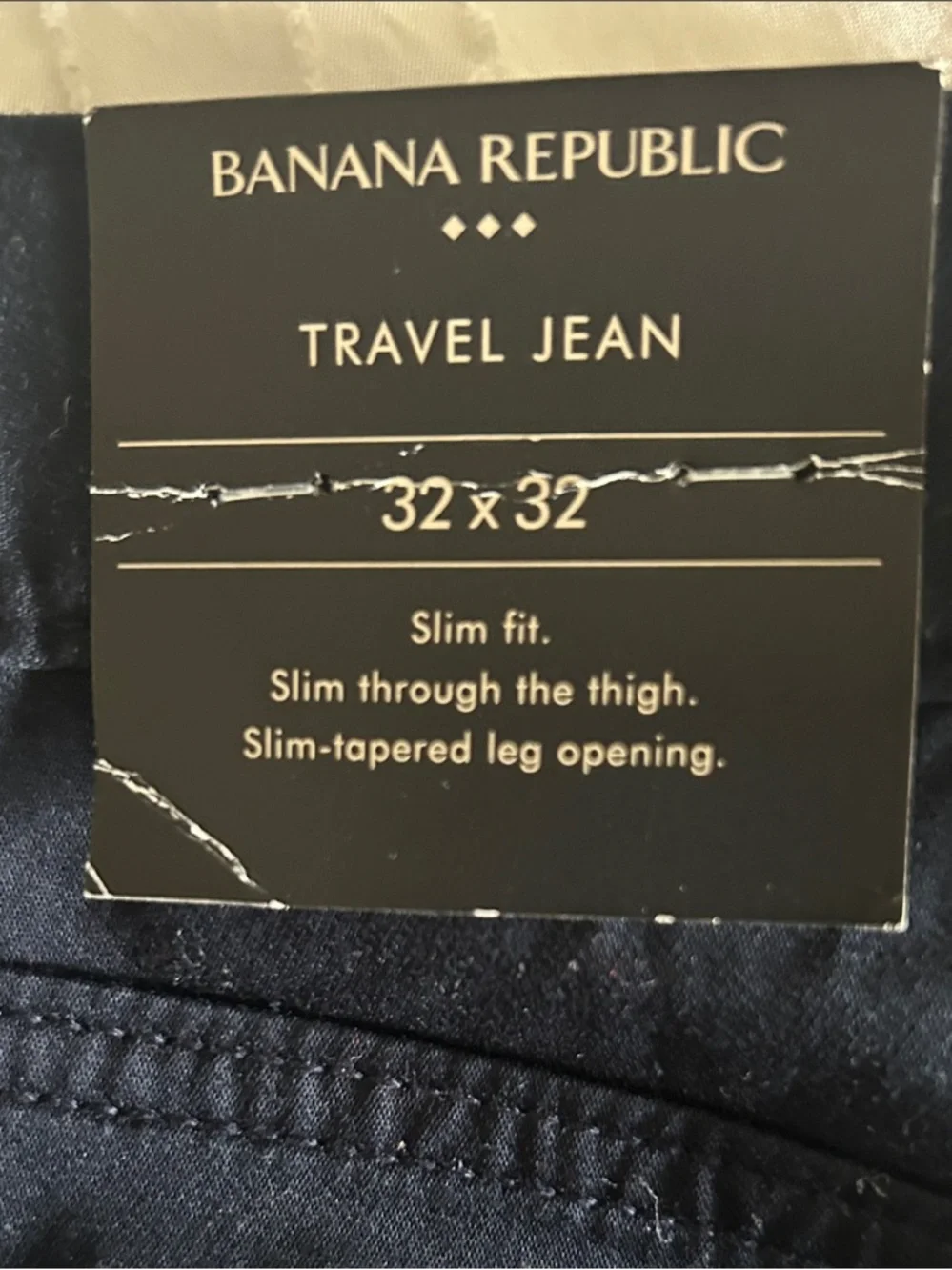 Banana Republic Men's Slim Straight Jeans in Navy